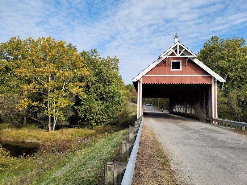 Netcher Road Covered Bridge, Jefferson Netcher Road Covered Bridge, Jefferson