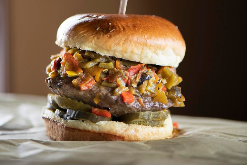 New Mexico's Green Chile Cheeseburger