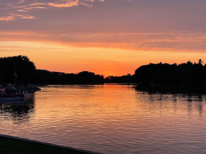 Midnight Fireworks Over the Mississippi River