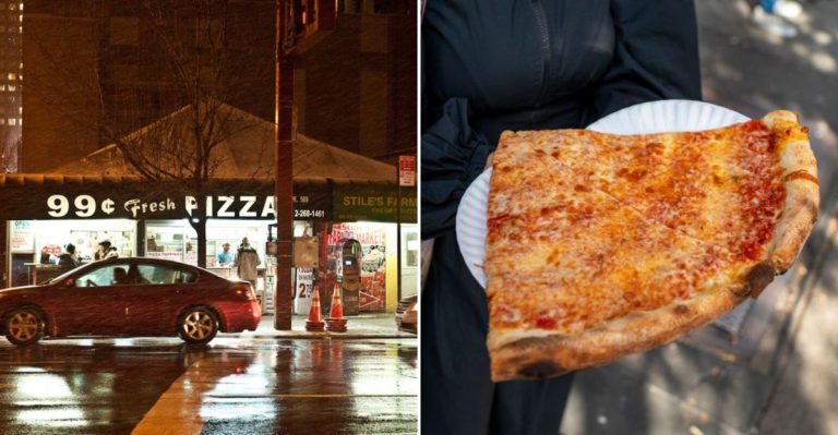 New York’s Legendary Dollar Pizza Has Tourists And Locals Lining Up Daily