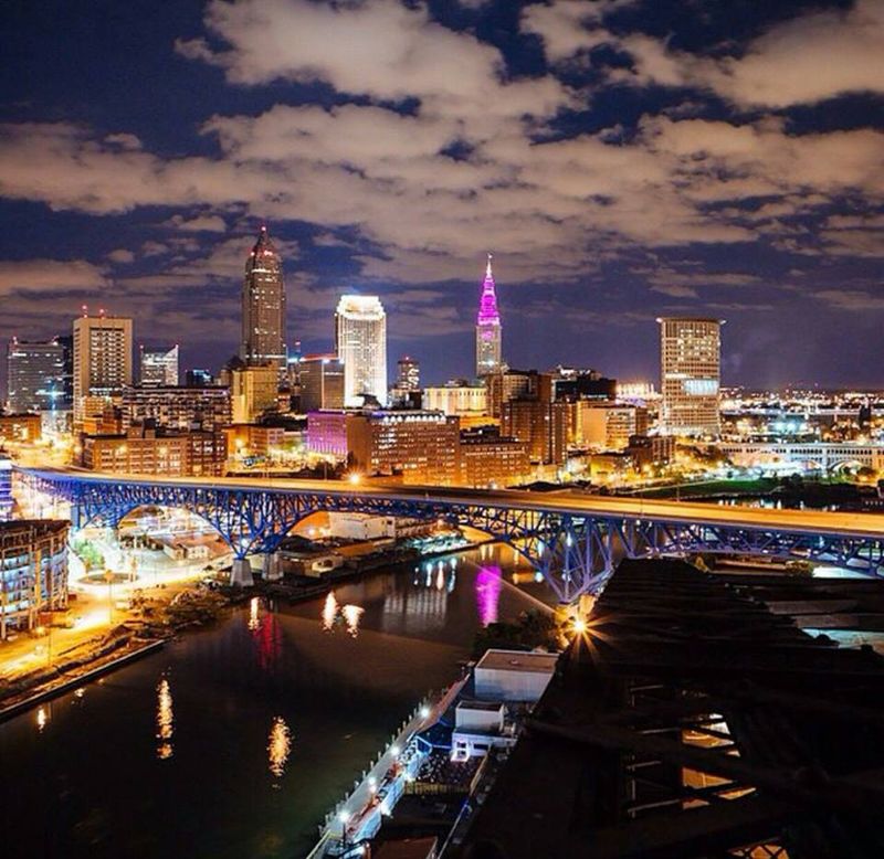 Night Views and the City Skyline After Dark