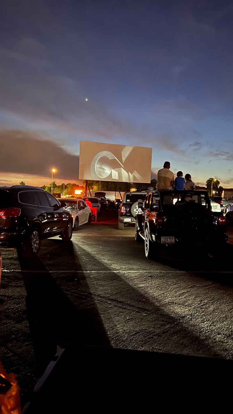 Nine Screens Glowing Across The Desert Night