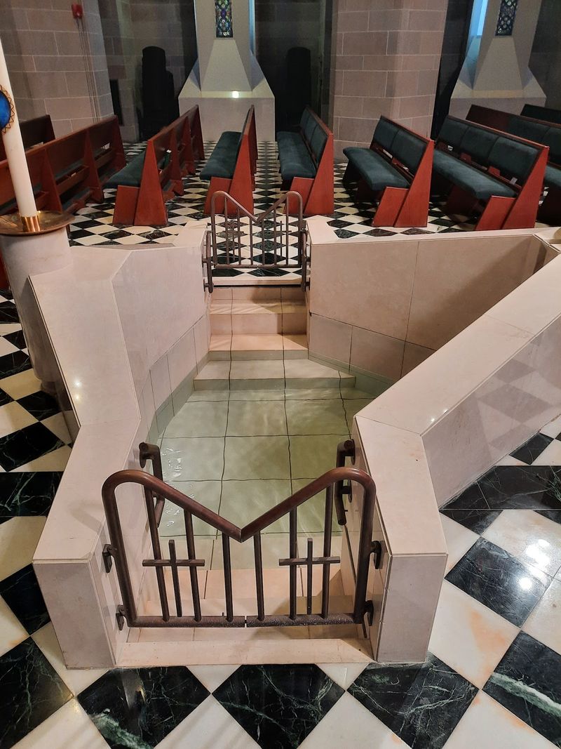 Notice The Full-Immersion Baptismal Font