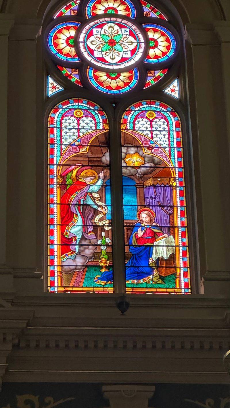 Notice The Historic Stained Glass