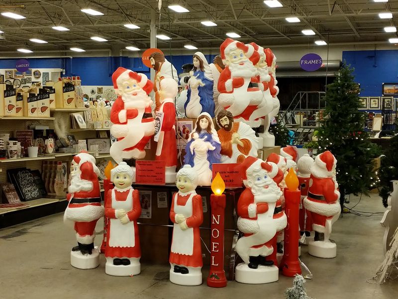Nutcrackers, Reindeer, And A Whole Crowd Of Santas