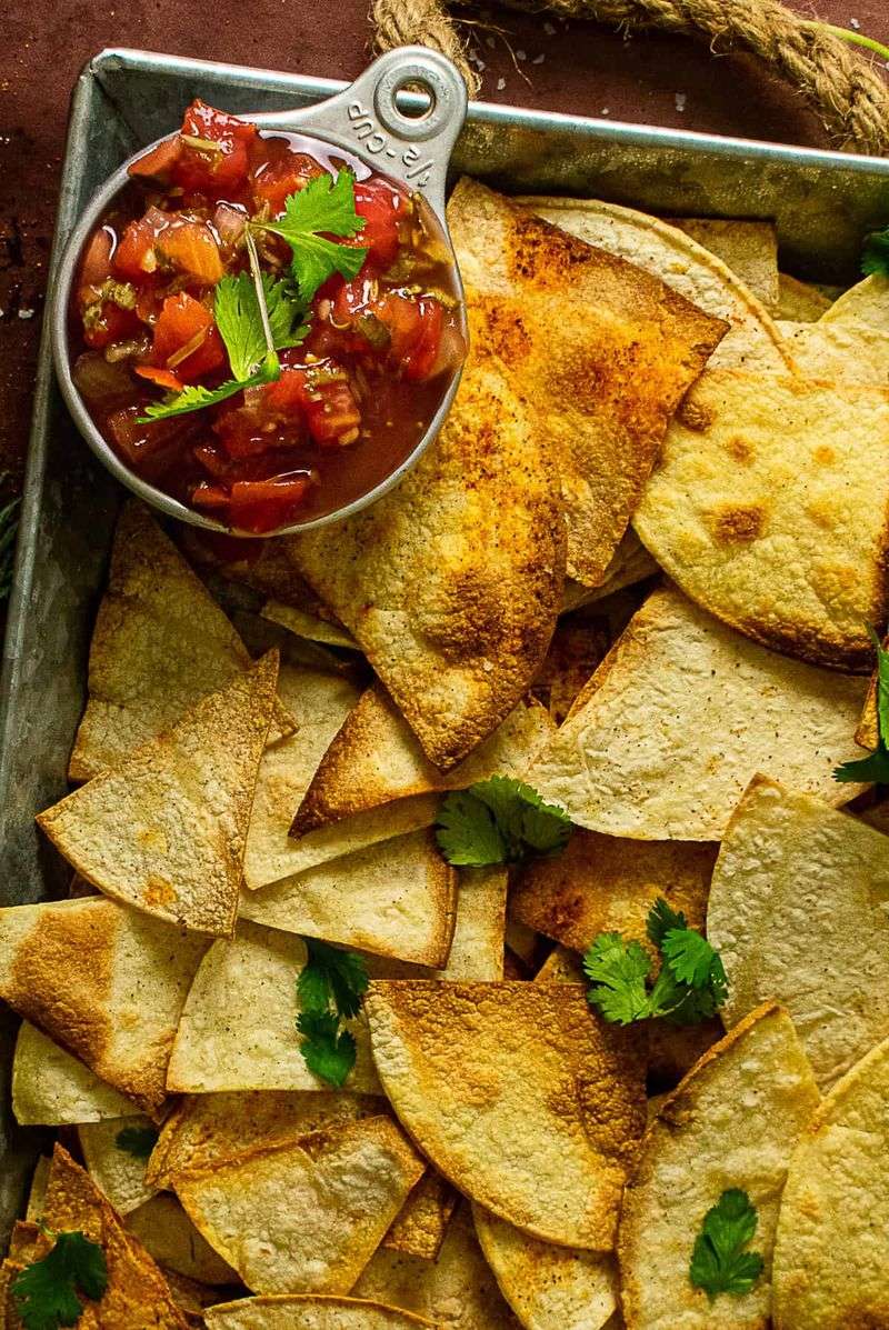 Baked Tortilla Chips: Crispy Fiber Source