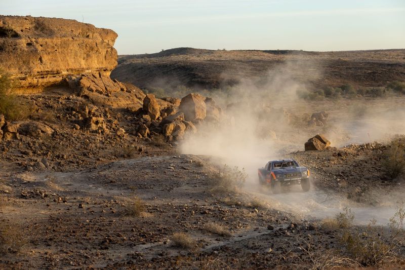 Off-Roading Across Rugged Desert