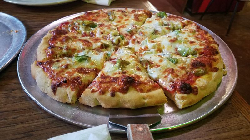 Thick Pan Baked Pizza With Crispy Edges