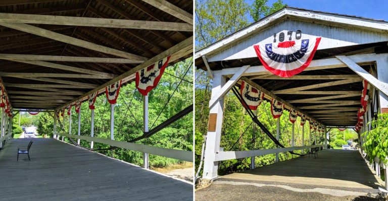 Ohio Has A Covered Bridge That Feels Like A Postcard From Another Century