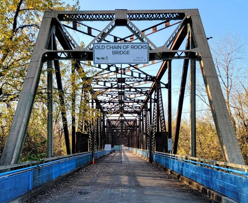 Old Chain Of Rocks Bridge, Granite City Old Chain Of Rocks Bridge, Granite City