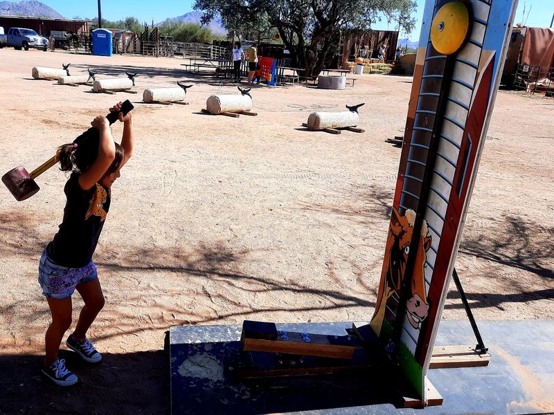 Old West Games And Kid-Friendly Play Area