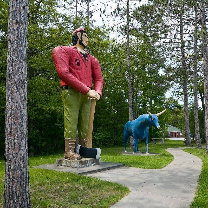 Ossineke: Paul Bunyan And Babe The Blue Ox