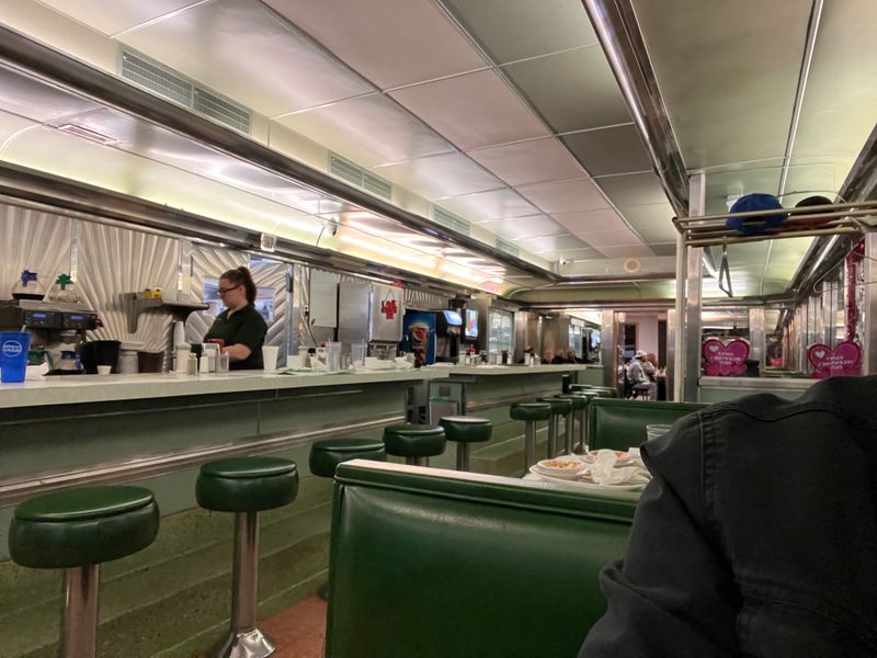 Nostalgic Diner Atmosphere From Another Era