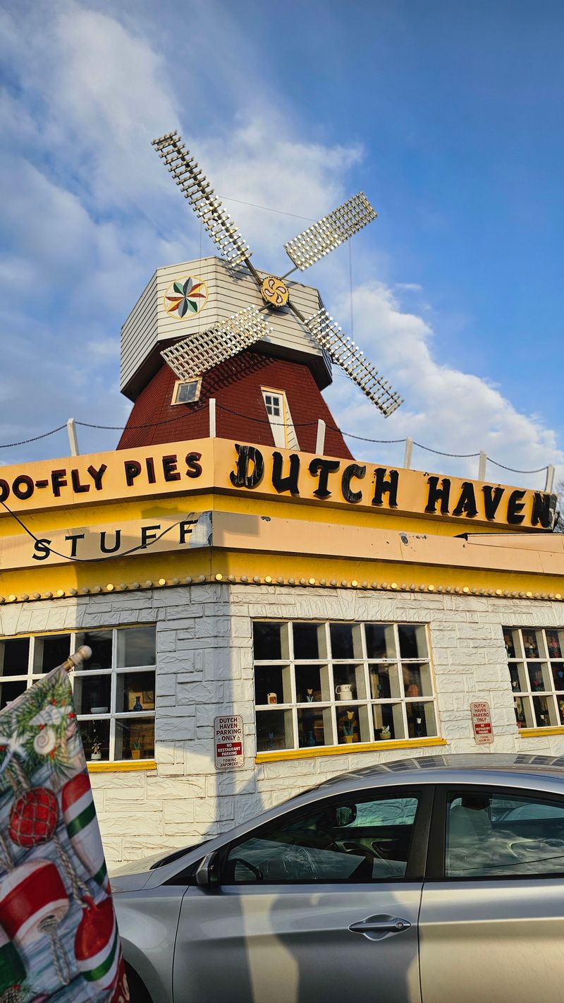 The Giant Yellow and White Windmill Landmark