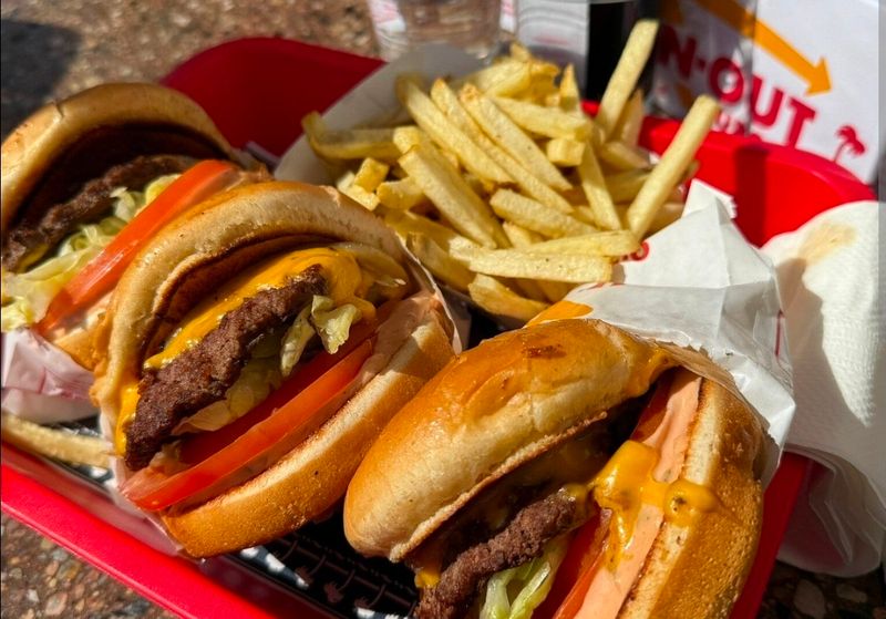 Order A Classic California Burger At In-N-Out