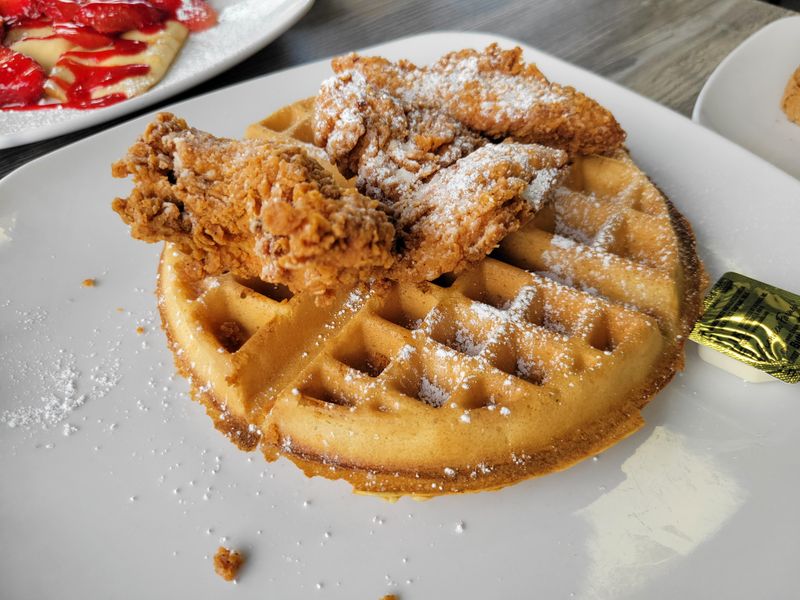 Chase Crispy Waffles With Well-Seasoned Chicken