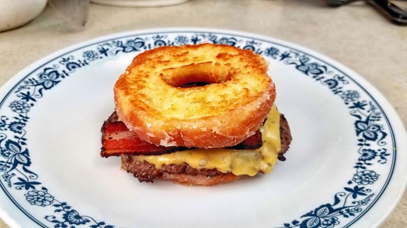 Falling for Donut Bun Sandwiches