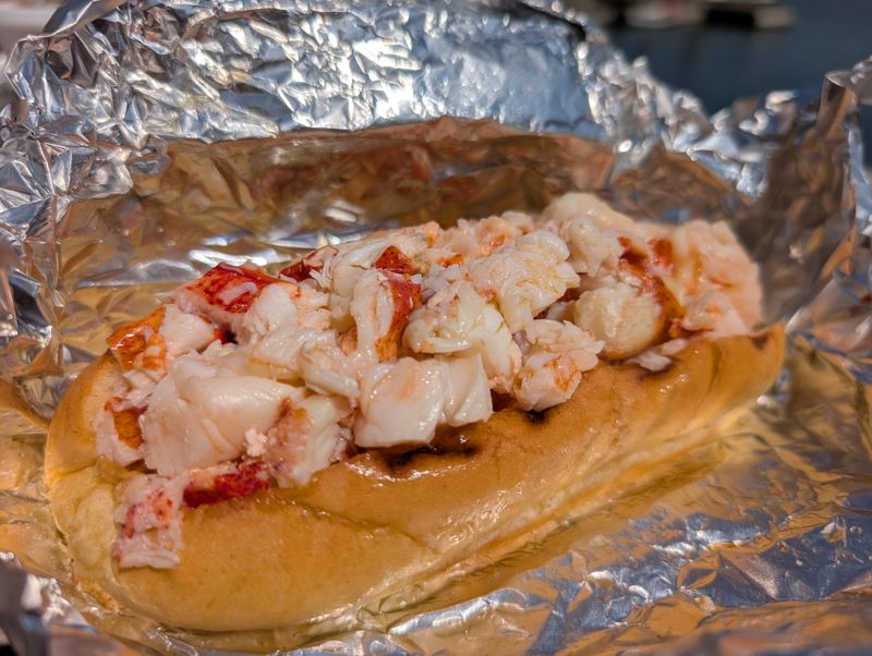 Hot Buttered Lobster Roll, Lobster Landing, Clinton