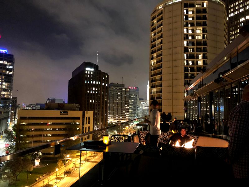 Hotel Rooftop Setting With Upscale Appeal