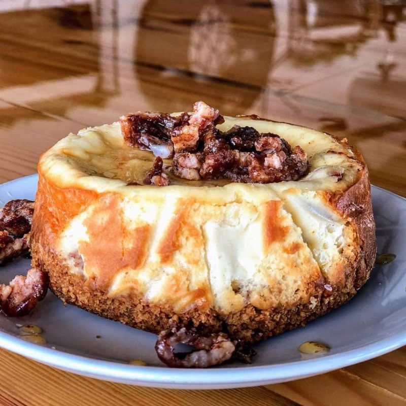 The Cheesecake Is Famously Creamy And Rich