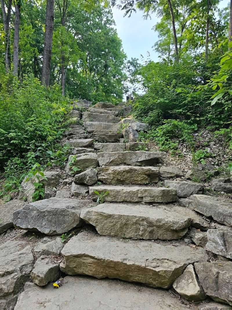 Millikin Falls Trail at Quarry Trails Metro Park, Columbus, OH
