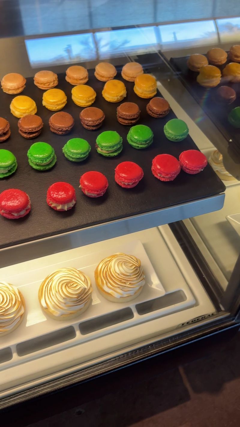 Oversized Macarons in Bright Little Rows