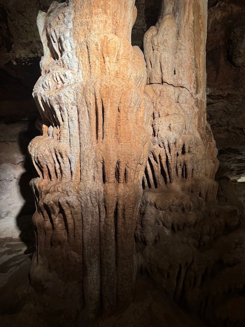 Glossy Flowstone Layers Mimicking Polished Onyx Surfaces