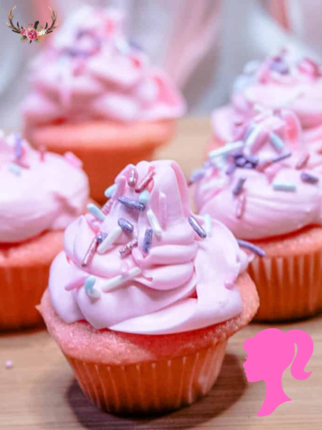 Viral Barbie Pink Champagne Cupcakes