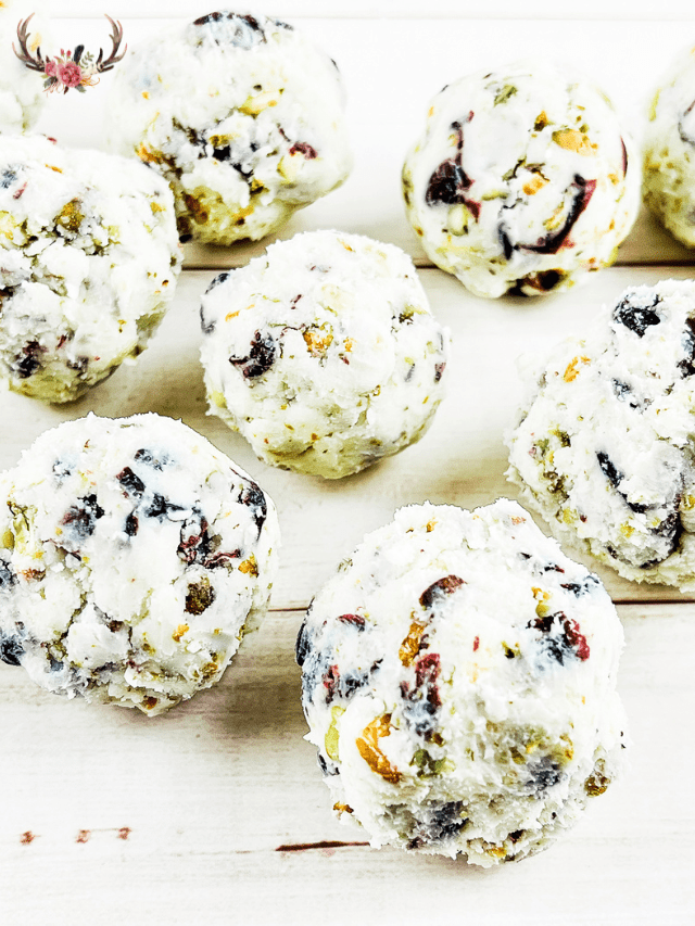 Cranberry Pistachio Truffles