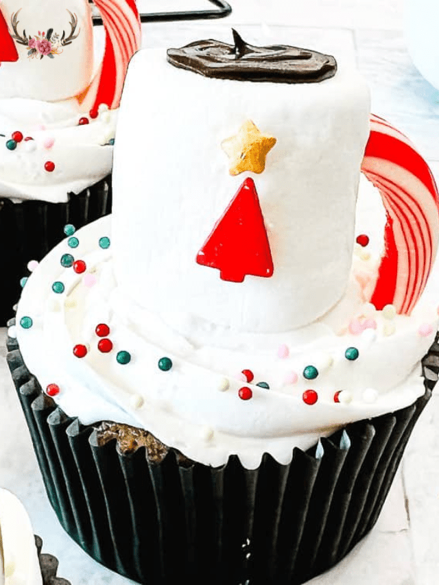 Hot Cocoa Cupcake Toppers