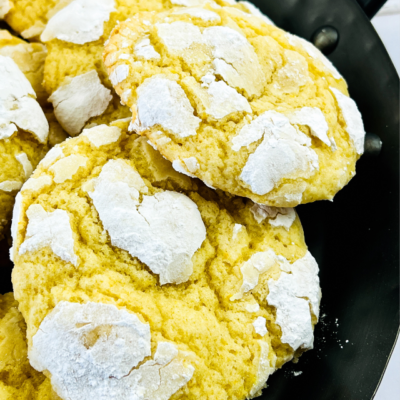 lemon crinkle cookie