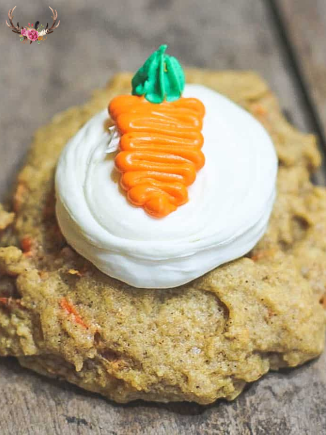 Amazing Carrot Cake Cookies with Icing