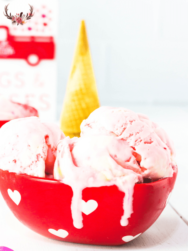 Valentine’s Day No-Churn ice Cream
