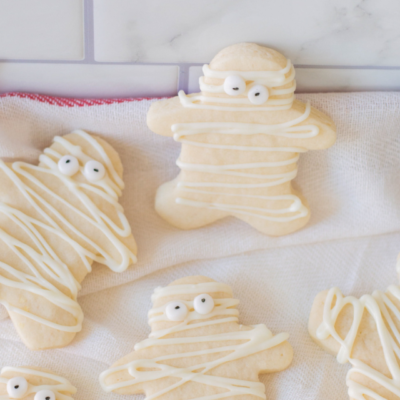 Mummy halloween cookies