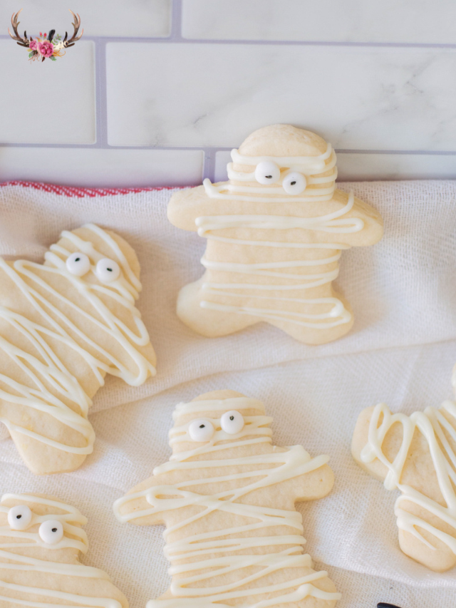 Mummy halloween cookies
