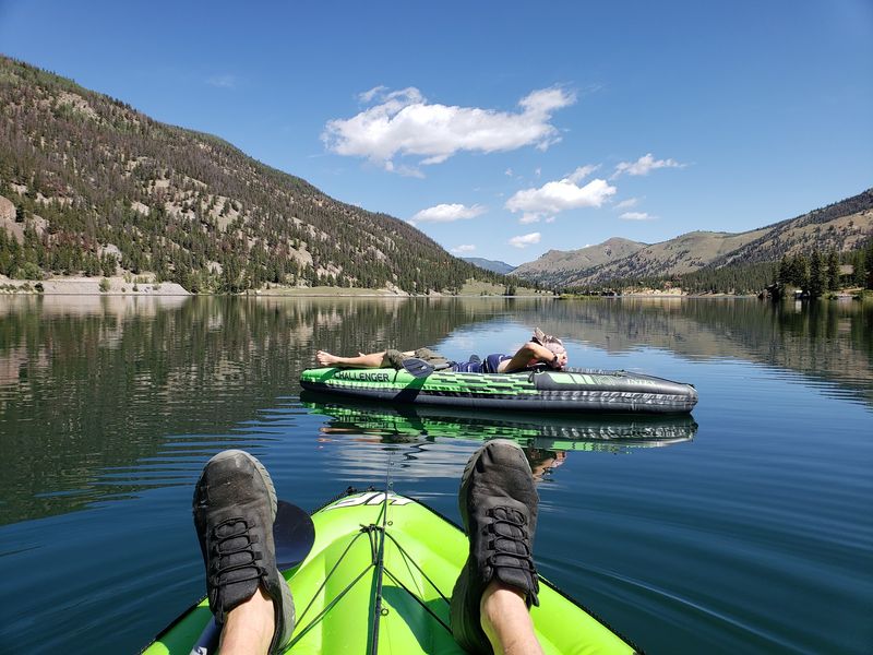 Paddling Gives The Lake A Slower Clock