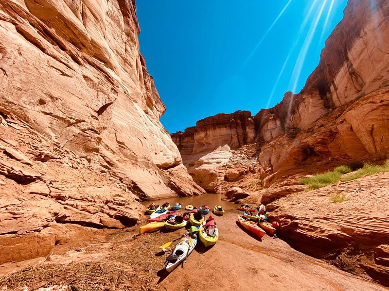 Paddling Straight Into Antelope Canyon