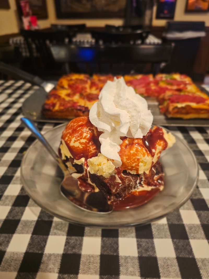 Finish With A Brownie Sundae Or Vernors Float