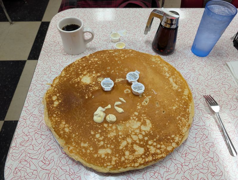 Pancakes Bigger Than the Plate Pancakes Bigger Than the Plate