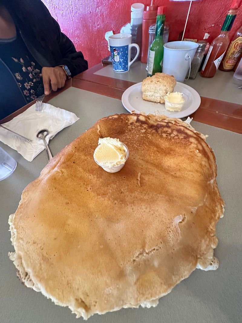 Pancakes Bigger Than the Plate
