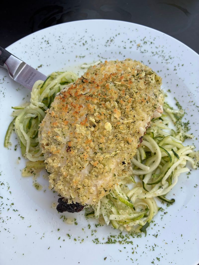 Parmesan Crusted Chicken And Seafood Favorites