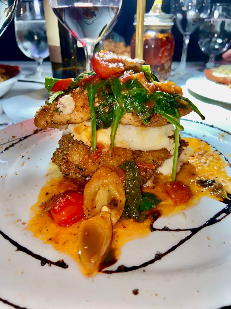 Chicken Parmesan and Crispy Mozzarella