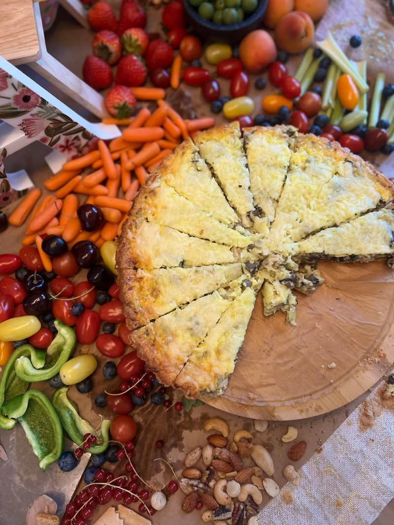 Pasties Cut Into Picnic Slices