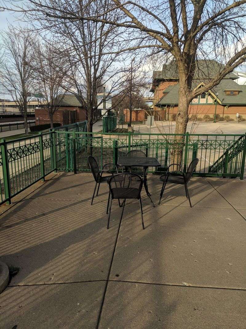 Patio Seating With a View of the Water