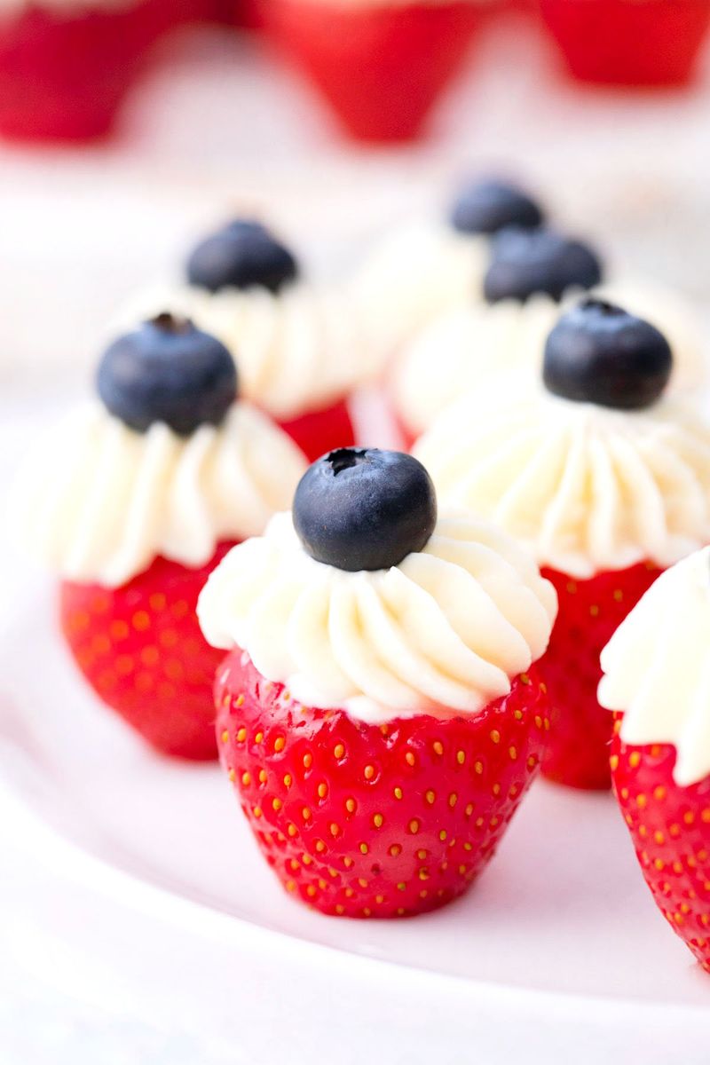 Uncle Sam's Stuffed Strawberries