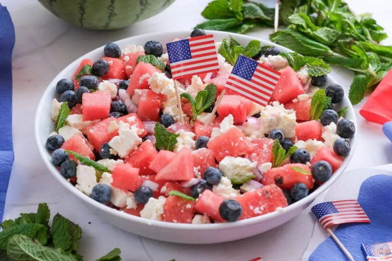 Colonial Watermelon Salad
