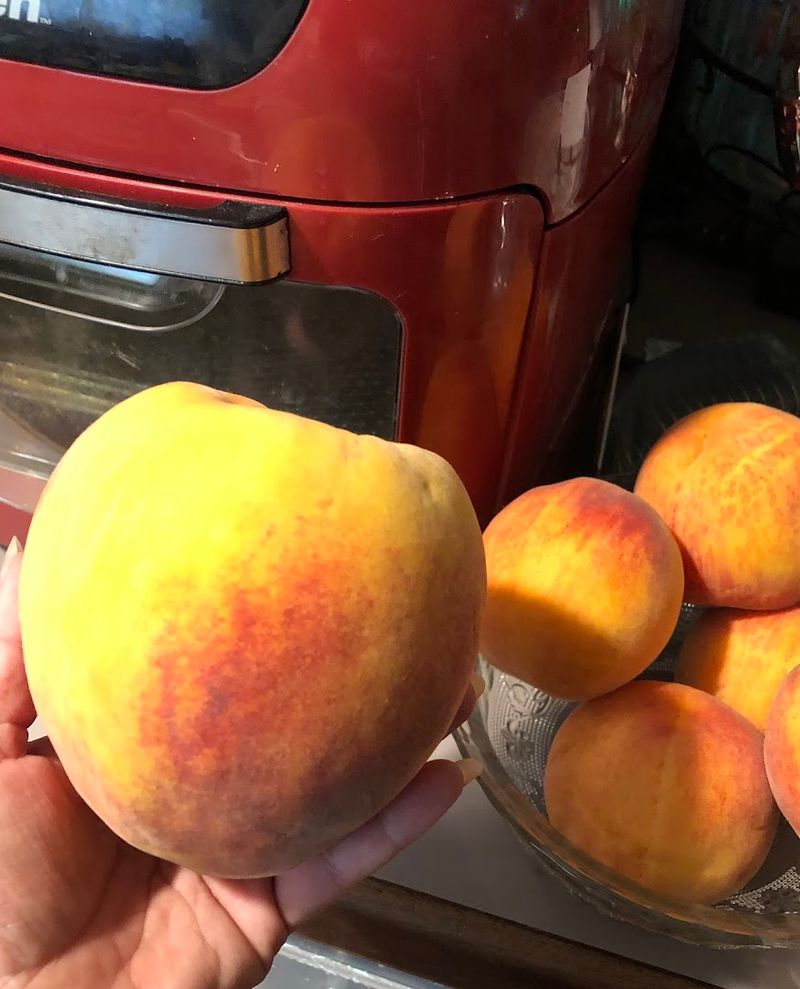 Peach Orchards Line the Lower Elevations