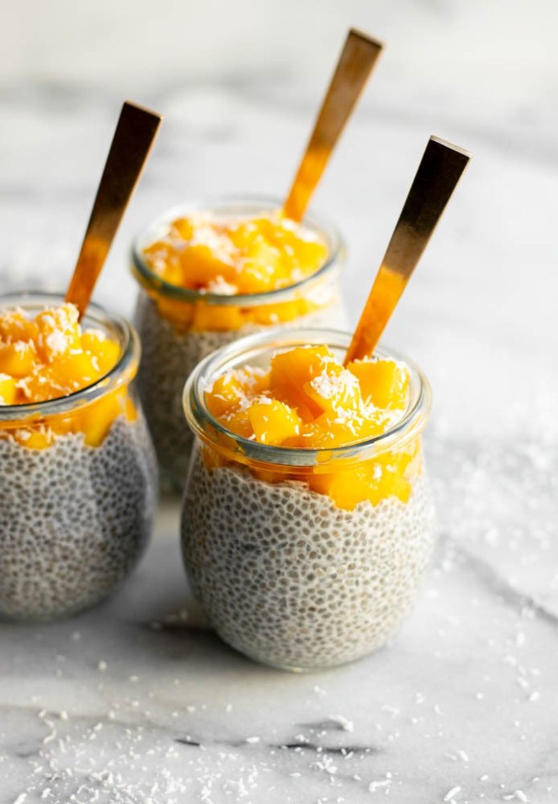 Mango Coconut Chia Pudding