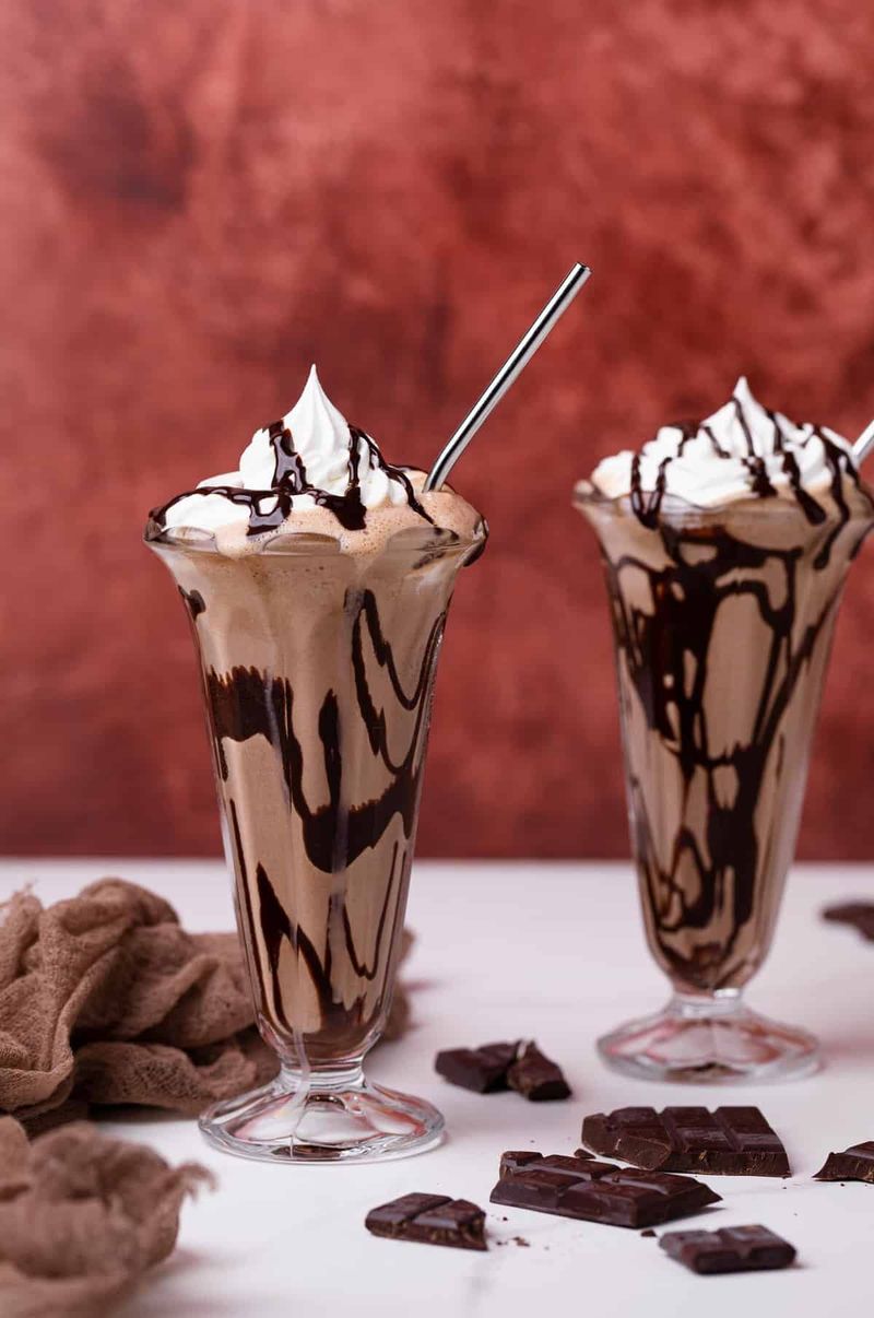 Chocolate Peanut Butter Cup Milkshake