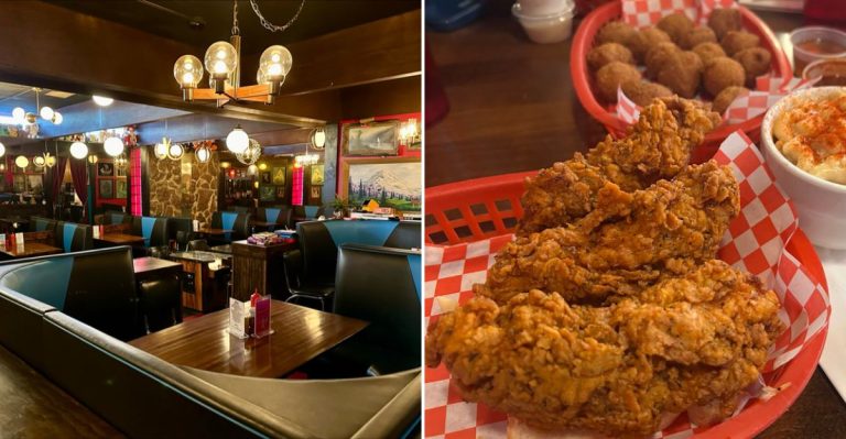 People Drive From Across Washington To Eat At This Legendary Fried Chicken Restaurant
